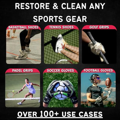 PowerGrip Multi-Sport Grip Restorer + Cleaner – for Basketball, Football, Soccer & Goalie Gloves, Golf Grips