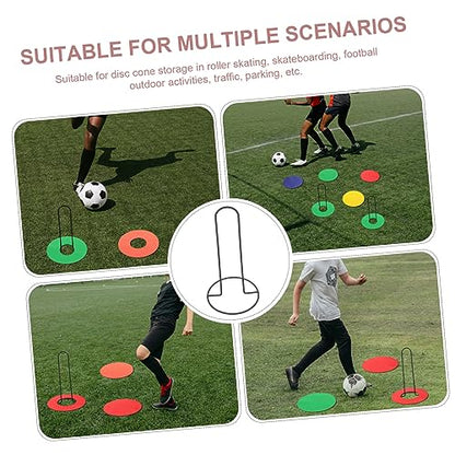 ABOOFAN Soccer Cone Marker Tray Holder Portable Storage Stand for Agility Training Lightweight Design for Easy Carrying for Football Fields and Sports Parks