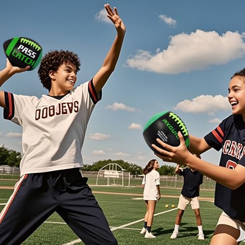 PassCatch Training Football, Composite Fatherless Bounce Back Youth Football, Training Improving Enhance Solo Passing Catching Skills (Deflated)