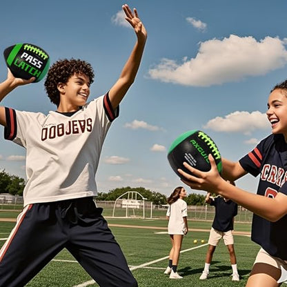 PassCatch Training Football, Composite Fatherless Bounce Back Youth Football, Training Improving Enhance Solo Passing Catching Skills (Deflated)