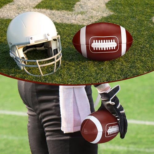 Soft Football Soft Stress Ball 6 Inch Mini Small Brown Football for Indoor Playing Catch Game Sport Decor Party Props Sport Reward Gift to Family and Friends