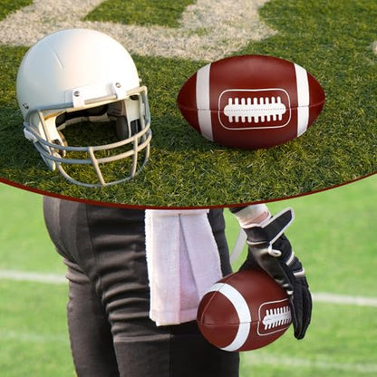 Soft Football Soft Stress Ball 6 Inch Mini Small Brown Football for Indoor Playing Catch Game Sport Decor Party Props Sport Reward Gift to Family and Friends