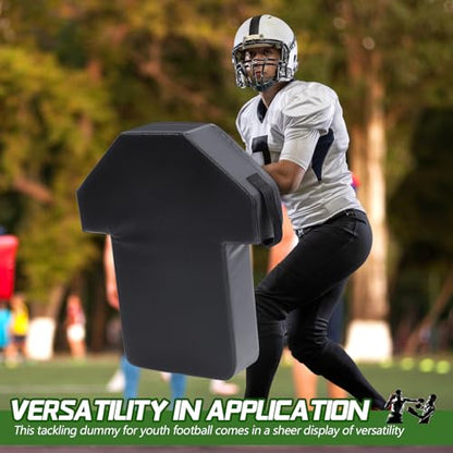 Tinideya 22" x 26" Football Tackle Dummy with Heavy-Duty Handles Football Blocking Pads Durable Sports Training Blocking Shield for Basketball MMA Kick Shield Kickboxing - color: Black