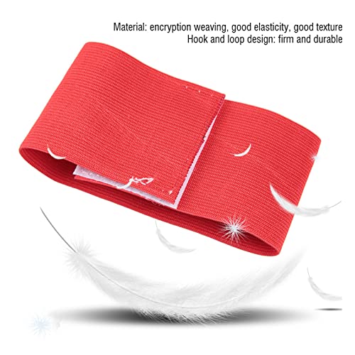 Captain Armband for Soccer Football Team Leader Adjustable Wristband Breathable Sports Training Accessory for Players Game Match Practice Men Women Youth