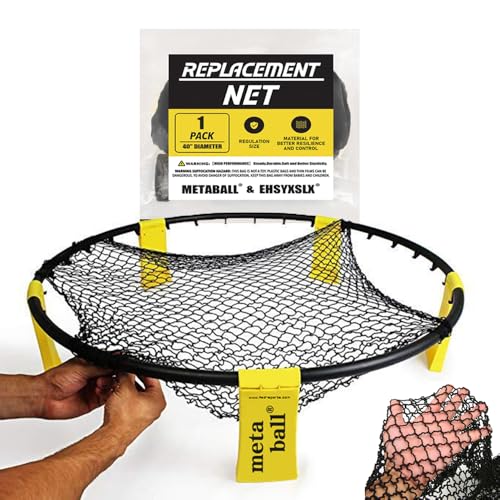 Spike Game Set Replacement for Broken Net,Compatible with Spike Standard Game Set and Other Round Net Game,Wider Dimensions Make Installation Easier(Diameter 40inch / 1m)