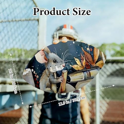American Football, Official Size 11.9 x 7.3 Inch, Premium Composite Leather High-Grip Ball with Pro-Style Lacing, Unique Prints for Training, Games & Gifts - color: Mouse Books