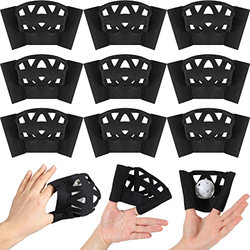 Zhengmy 10 Packs Web Glove Baseball Training Glove Designed to Catch Golf Sized Practice Ball Catcher Training Aids Suitable for Softball Field Drills Hand Eye Coordination Teaching - size: Small