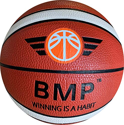 BMP Basketball Size 7 - Suitable for Male and Female Basketball Players Aged 13 Years and up - Official Weight Specifications with a Circumference of 29.5 (75cm)