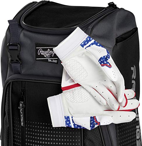Rawlings | FRANCHISE Backpack Equipment Bag | Baseball/Softball | Rec/Travel | Multiple Styles - color: Black