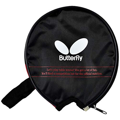 Butterfly B303FL Shakehand Table Tennis Racket - China Series - Racket and Case Set with A Combination Smooth & Pips-Out Rubber - Recommended for Beginning Level Players