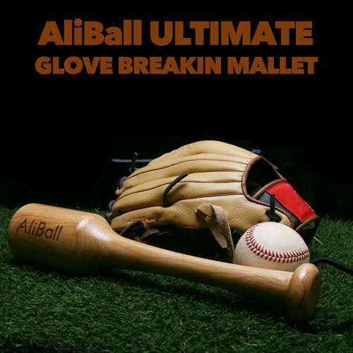 AliBall Baseball Glove Mallet - Quick Create Ball Shaped Pocket for Softball Glove - One Piece Solid Construction for Breaking in Glove