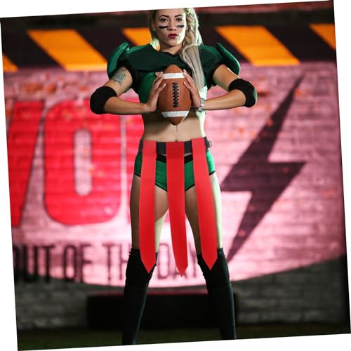2pcs Rugby Belt Flags Wear-resistant Football Waist Training Flags for Youth Adults Portable for Outdoor Games and Activities