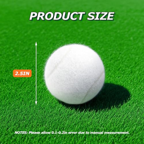 Tennis Balls, 6 Pack High Elasticity Practice Tennis Balls with Mesh Bag, Ideal for Beginner, Exercise Playing Balls for Pet Dog