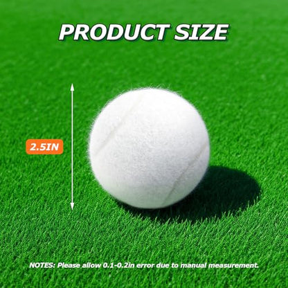 Tennis Balls, 6 Pack High Elasticity Practice Tennis Balls with Mesh Bag, Ideal for Beginner, Exercise Playing Balls for Pet Dog