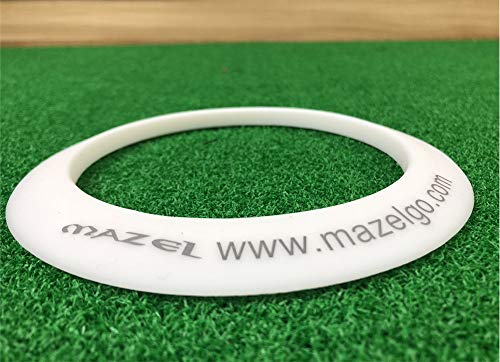 MAZEL Golf Putting Cup/Ring for Training Aid Indoor & Outdoor - All-Direction Practice Hole Putting Accuracy Trainer - color: White Ring
