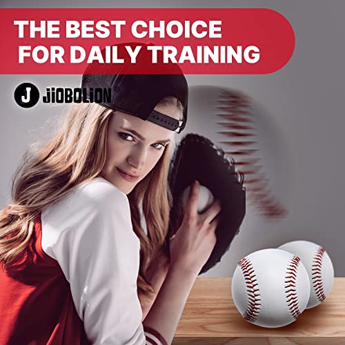 Baseballs Standard Size Leather Covered Unmarked Suitable for Training and Practice Hard Sphere for American Leagues Coaches Parents and Players