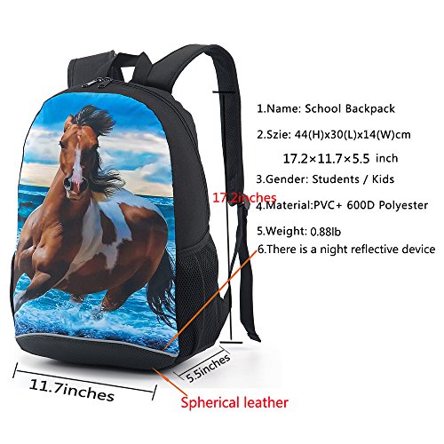 CAIWEI American Football Backpack School Bag (Burning Rugby 1) - color: Burning Rugby 1, size: 17.2*11.7*5.5 Inch