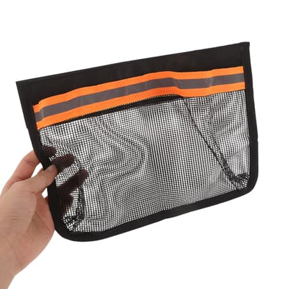 Ping Pong Paddle Holder, Hanging Mesh Storage Bag for Table Tennis Rackets & Balls, Under Table Organizer with Adjustable Straps for Pickleball
