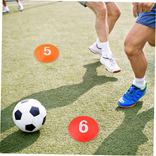 UPKOCH 1set Reusable Sports Markers for Football Training Non-Fading Soccer Markers Patterns for Indoor and Outdoor Agility Drills