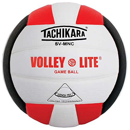 Tachikara Volley-Lite Additional Colors (EA) - color: Scarlet/White/ Black, style: Volleyball