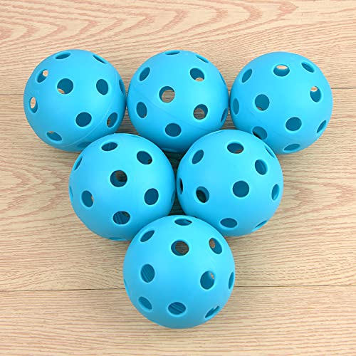 Coopay 14/48 Pack Practice Baseball Softball, Plastic Training Balls Lightweight Hollow Limited Flight Softballs for Hitting, Pitching, Batting Training Indoor Outdoor Use - color: Blue, style: 14 Pack