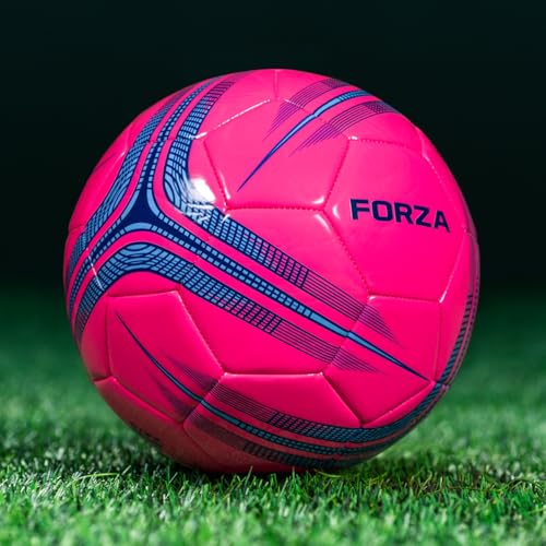 FORZA Training Soccer Ball | Cushioned Soccer Ball with EvoGlide Surface for All Ages and Skill Levels - 5 Vibrant Colors in Size 1 to 5 - color: Pink, size: Size 1 (Mini)