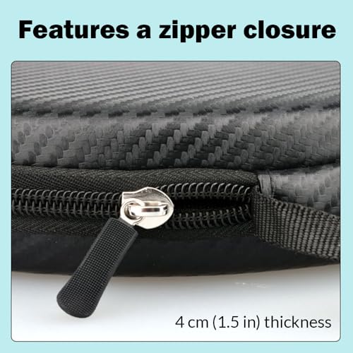 Personalized Table Tennis Racket Case, Custom Hard Shell Ping Pong Storage Bag Ping Pong Paddles Case with Zipper Can Hold 2 Short-Handled Rackets or 1 Long-Handled Racket