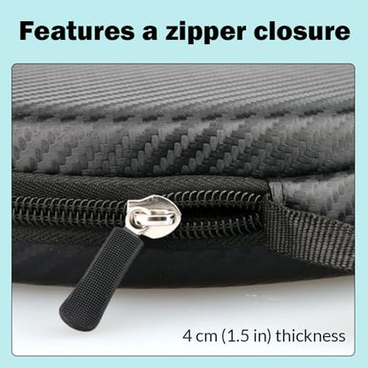 Personalized Table Tennis Racket Case, Custom Hard Shell Ping Pong Storage Bag Ping Pong Paddles Case with Zipper Can Hold 2 Short-Handled Rackets or 1 Long-Handled Racket