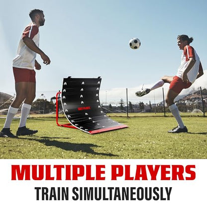 Soccer Rebounder Rebound Net, Kick-Back Football Training Gifts, Aids & Equipment Heavy-Duty - style: Return Ramp