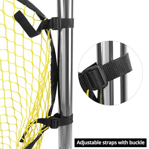 QWORK Soccer Target Goal - Set of 2 Soccer Target Net, Precision Shooting Training Equipment for All Skill Levels, for for Football Soccer Goal Training, Shooting Accuracy Training
