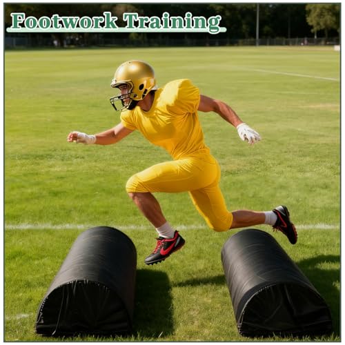 2 Pcs Football Tackle Dummy Waterproof Football Training Equipment Heavy-Duty Football Training Equipment with Handles Suitable for Footwork, Passing, and Agility Training
