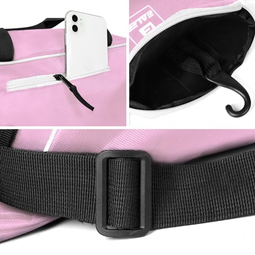EALER Baseball Bat Tote Bag & T-ball, Softball Equipment Bag - Gear for Kids, Youth, and Adults Holds Bat, Helmet, Glove, Cleats, Shoes and More - color: Pink