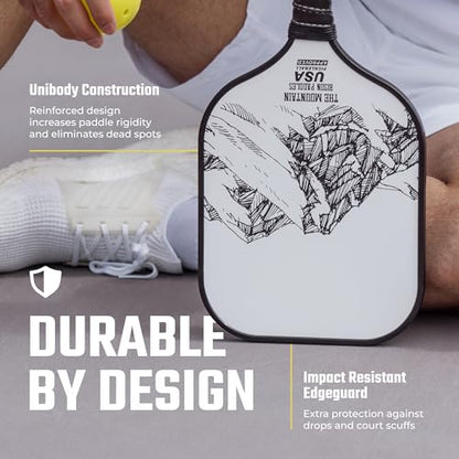 Bison Paddles: Carbon Graphite Pickleball Paddles - Lightweight Pickleball Rackets | Honeycomb Composite Core Improves Pickle Ball Placement and Increases Power | Durable Unibody Construction