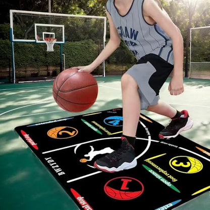 Portable Basketball Training Mat - Agile Stepping Training mat, designed for all ages with anti slip and silent features to improve speed, strength, and coordination | Indoor/Outdoor Practice mat with Portable Bag
