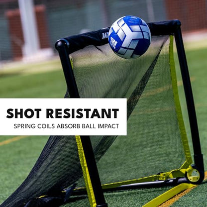 BazookaGoal Original Solid Frame Pop Up Goal - Folding Mini Soccer Goal for Kids and Adults - Portable Goal Post - Easy to Set-up & Steady - Single Unit (1 Goal Included) - size: 6 x 3 ft, style: PVC - Black