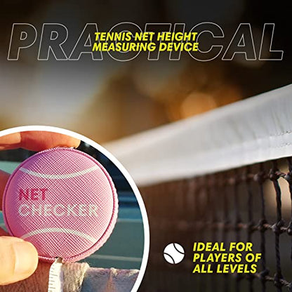 Scoring Right Net Checker Tennis Net Height Measuring Tape and Keyring