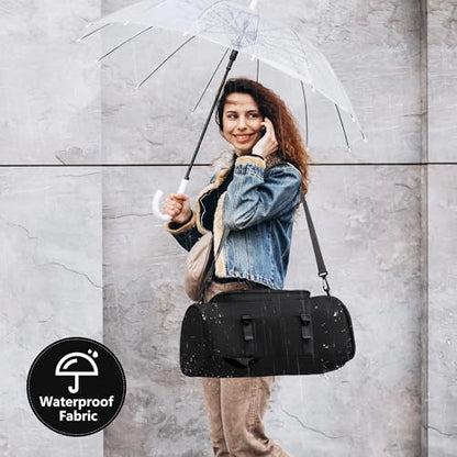 MIYCOO Gym Bag for Men Women with Shoes Compartment - Duffle Bag, Travel Backpack, Sports Backpack, Weekender Overnight Bag with Wet Pocket - Black - color: Black -Style2