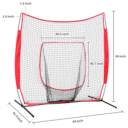 Hikeen Baseball Tees - Batting Tee with Portable Tripod Stand for Softball Hitting Training, Includes Carrying Bag - style: net