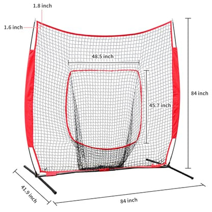 Hikeen Baseball Tees - Batting Tee with Portable Tripod Stand for Softball Hitting Training, Includes Carrying Bag - style: net