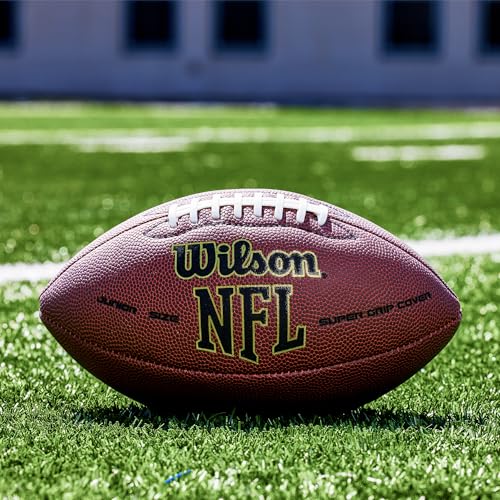 WILSON NFL Super Grip Composite Football - color: Brown, size: Official Size (High School & College; Ages 14+)