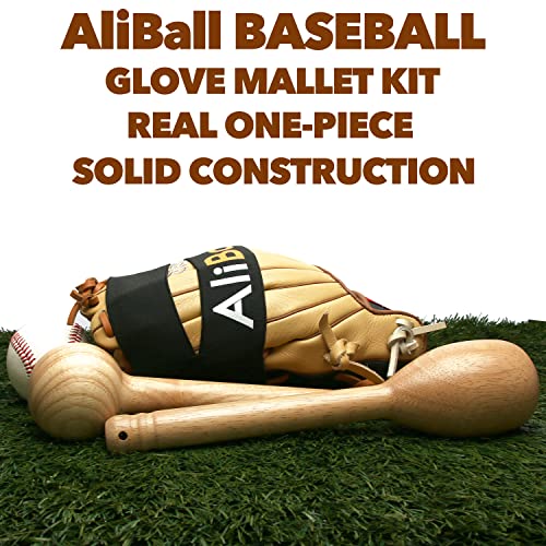 AliBall Baseball Glove Wrap, Softball and Baseball Glove Strap, Replace of Using Steam, Hot Water Break-in, Quickly Keep The Pocket Formed, Easy Quick to Put On and Take Off, Fit All Gloves