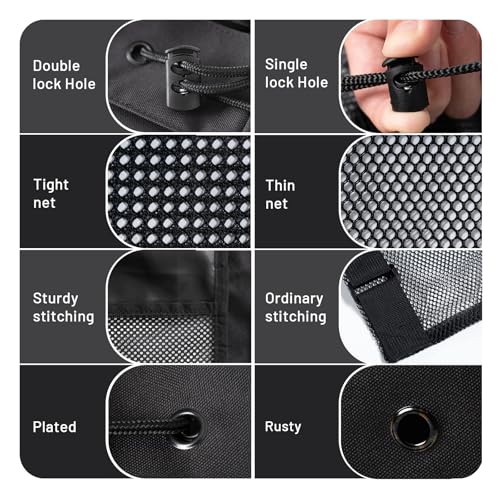 OrgaWise XXL Soccer Ball Bags for Coaches | 600D Oxford Cloth | SBS Zippers | Card Holder | Night Reflective Strips | Plated Holes | Chest Strap | Carry Handle - color: Black
