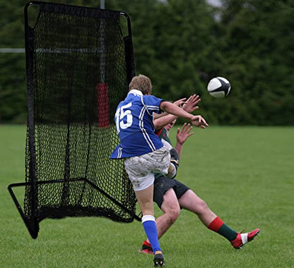 Football Kicking Cage: Quarterback Training Net for Passing Accuracy, Outdoor Practice for Youth & Adults - size: 6.8FT x 3.4FT