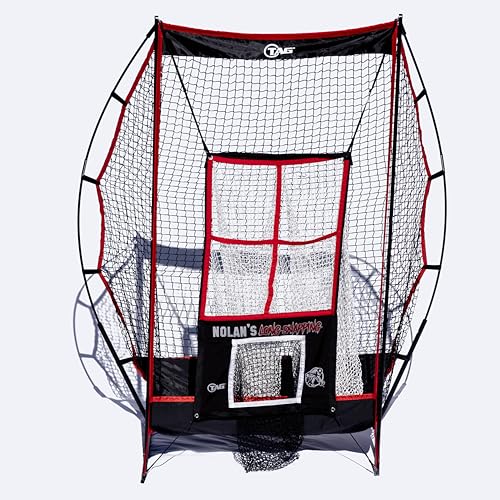 TAG Portable Football Kicking Net with Longsnapper Target, 4 Punting Targets, Ball Catch System, Sets Up in Minutes, No Tools Required with Travel Bag