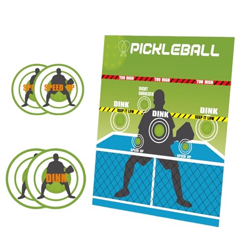 Shocked Absorbing Pickleballs Targets Mat Nonslip Practice Tool Portable Rebounder Trainer Shocked Absorbing Targets Mat