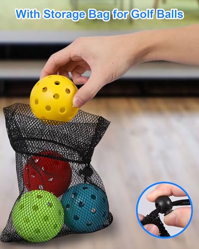 HOTWIND 6-Pack Backyard Golf Game Replacement Balls Colorful 3" Practice Golf Balls with Carry Bag Compatible with Yard Games Perfect for Family Outdoor Party Play - style: 6 Golf Balls