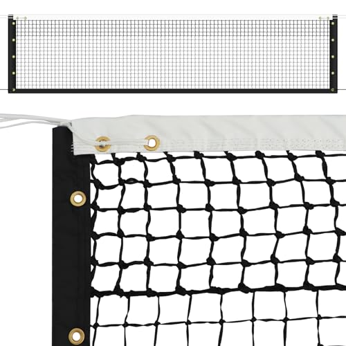 Tennis Net Professional Tennis Court Net 42FT Replacement Nets Heavy Duty Sport Nets with 2 Fiberglass Dowels, Compatible with Outdoor Indoor Standard Courts - size: Double-Layer Net