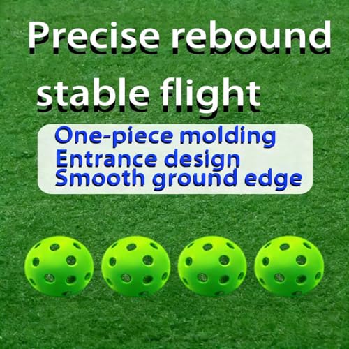 6-Pack Premium 40-Hole Pickleball Balls - Indoor/Outdoor Pickle Balls with Storage Box, Perfectly Balanced for High Bounce & True Flight, Ideal for Tournament Play