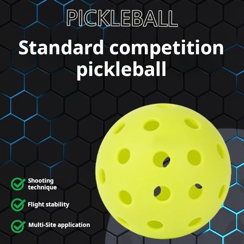 One Pack of Recreational Training Pickleballs Sturdy and Durable Pickleball
