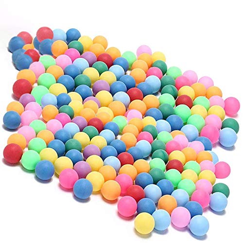 KEVENZ Ping Pong Balls, 40+mm Assorted Color Table Tennis Balls, Multi-Color Pong Balls for Pong Games, Arts and Craft, Party Decoration, Not for Ball Pit